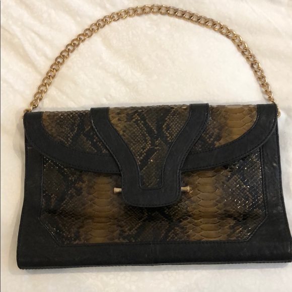 Elaine Turner envelope bag with gold hardware - Picture 1 of 4